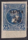 GREECE Small Hermes Head 20 / 25 L Indigo Imperforated Marginal Vl. 155 A MH - Unused Stamps