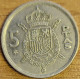 ESPAGNE 5 Pesetas 1975 (*79) KM#807 SUP - 5 Pesetas