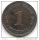 Germany Empire 1 Pfennig 1906 A  Km 10  Vf+ - 1 Pfennig