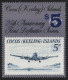 Kokos-Inseln 1990 - Mi-Nr. 236 ** - MNH - Flugzeuge / Airplanes (I) - Kokosinseln (Keeling Islands)