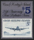 Kokos-Inseln 1990 - Mi-Nr. 236 ** - MNH - Flugzeuge / Airplanes (I) - Cocos (Keeling) Islands