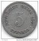 Empire 5 Pfennig 1875  A Km 3   Fr+ - 2 Pfennig