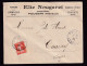 DDFF 404 -- VINS FRANCE - Enveloppe TP Semeuse POUSSAN Hérault 1909 - Entete Elie Nougaret, Propriétaire - Vins & Alcools