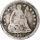 Monnaie, États-Unis, Half Dime, 1842, U.S. Mint, New Orleans, B+, Argent - Half Dime