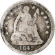 Monnaie, États-Unis, Half Dime, 1842, U.S. Mint, New Orleans, B+, Argent - Half Dimes (Mezzi Dimes)