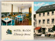 42624033 Koevenig Hotel Block Speiseraum Blick Zur Mosel Doppelkarte Koevenig - Kröv