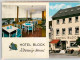 42624033 Koevenig Hotel Block Speiseraum Blick Zur Mosel Doppelkarte Koevenig - Kroev