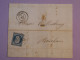 DF0 FRANCE  SUR LETTRE  1853  LILLE A BOUCHAIN     + NAPOLEON 25C   N° 10  + AFF. INTERESSANT++++ - 1852 Louis-Napoléon