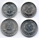 GERMAN DEMOCRATIC REPUBLIC, Set Of Four Coins 1, 1, 5, 5 Pfennig, Aluminum, Year 1968-79, KM # 8.1, 8.2, 9.1, 9.2 - Other & Unclassified