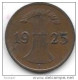 Germany  Weimar 1  Pfennig 1925 A  Km 37    Xf - 1 Rentenpfennig & 1 Reichspfennig