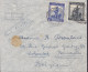 Belgian Congo Par Avion Winged 693 Cachet, COSTERMANSVILLE 1946 Cover Brief Lettre BRUXELLES 2x Askari Soldier Stamps - Lettres & Documents