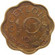 CEYLON 10 CENTS 1944 #s081 0009 - Sri Lanka