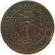 CEYLON 1/2 CENT 1870 #s083 0773 - Sri Lanka