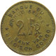 BELGIAN CONGO 2 FRANCS 1947 #s088 0761 - 1945-1951: Regentschaft