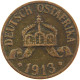 GERMANY EMPIRE 1 HELLER 1913 A OSTAFRIKA #s081 0217 - Africa Orientale Tedesca