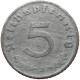 GERMANY 5 REICHSPFENNIG 1943 D DOUBLE STRUCK #s081 0145 - 5 Reichspfennig