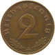 GERMANY 2 REICHSPFENNIG 1939 E #s083 0281 - 2 Reichspfennig