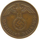 GERMANY 2 REICHSPFENNIG 1939 E #s083 0281 - 2 Reichspfennig