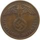 GERMANY 2 REICHSPFENNIG 1937 A #s083 0345 - 2 Reichspfennig