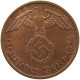 GERMANY 2 REICHSPFENNIG 1938 A #s083 0341 - 2 Reichspfennig