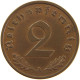 GERMANY 2 REICHSPFENNIG 1938 A #s083 0327 - 2 Reichspfennig