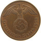 GERMANY 2 REICHSPFENNIG 1938 A #s083 0327 - 2 Reichspfennig
