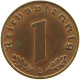 GERMANY 1 REICHSPFENNIG 1939 B #s083 0735 - 1 Reichspfennig