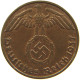 GERMANY 1 REICHSPFENNIG 1937 D #s083 0729 - 1 Reichspfennig