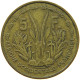 FRENCH WEST AFRICA 5 FRANCS 1956 #s088 0589 - French West Africa