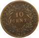 FRANCE FRENCH COLONIES 10 CENTIMES 1828 A #s085 0009 - Colonies Générales (1817-1844)