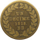 FRANCE DECIME 1815 BB LOUIS XVIII. #s081 0541 - Sonstige & Ohne Zuordnung