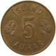ICELAND 5 AURAR 1946 #s086 0151 - Island