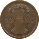 GERMANY WEIMAR 2 REICHSPFENNIG 1925 A #s083 0369 - 2 Rentenpfennig & 2 Reichspfennig