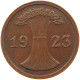 GERMANY WEIMAR 2 RENTENPFENNIG 1923 D #s081 0035 - 2 Renten- & 2 Reichspfennig
