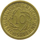 GERMANY WEIMAR 10 REICHSPFENNIG 1930 F #s088 0723 - 10 Renten- & 10 Reichspfennig