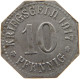 GERMANY NOTGELD 10 PFENNIG WIESBADEN #s088 0267 - Noodgeld