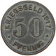 GERMANY NOTGELD 50 PFENNIG 1917 ESSEN #s088 0201 - Noodgeld