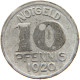 GERMANY NOTGELD 10 PFENNIG 1920 HALLE #s088 0241 - Notgeld