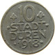 GERMANY NOTGELD 10 PFENNIG 1918 DÜREN #s088 0389 - Notgeld