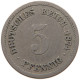 GERMANY EMPIRE 5 PFENNIG 1874 A #s087 0037 - 5 Pfennig