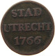 NETHERLANDS DUIT 1766 UTRECHT #s084 0423 - Monete Provinciali