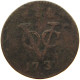 NETHERLANDS DUIT 1737 WEST FRIESLAND #s084 0429 - Monete Provinciali