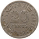 MALAYA 20 CENTS 1956 #s087 0635 - Malaysie