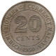 MALAYA 20 CENTS 1950 #s087 0623 - Malaysie