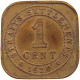 STRAITS SETTLEMENTS 1 CENT 1920 #s083 0101 - Colonias