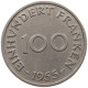 GERMANY BRD 100 FRANKEN 1955 SAARLAND #s087 0673 - Angola
