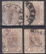 ⁕ Romania 1893 - 1903 Rumänien ⁕ Prince Karl I / King Carol I. 1 Bani & 1 Ban Mi.99 & Mi.127, 128 ⁕ 16v Used / Shades - Oblitérés