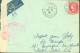 Guerre 40 YT N°373 Surtaxe Aérienne CAD Marseille 23 12 1939 Censure Bande + Cachet LO + CPBM4 = Beyrouth - Guerra Del 1939-45