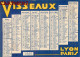CALENDRIER AMPOULES VISSEAUX LYON PARIS 1937 ART DECO 11 X 8 CM - Tamaño Grande : 1921-40