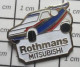 619 Pin's Pins / Beau Et Rare / AUTOMOBILES / VOITURE MITSUBISHI RALLYE ROTHMANS - Mitsubishi